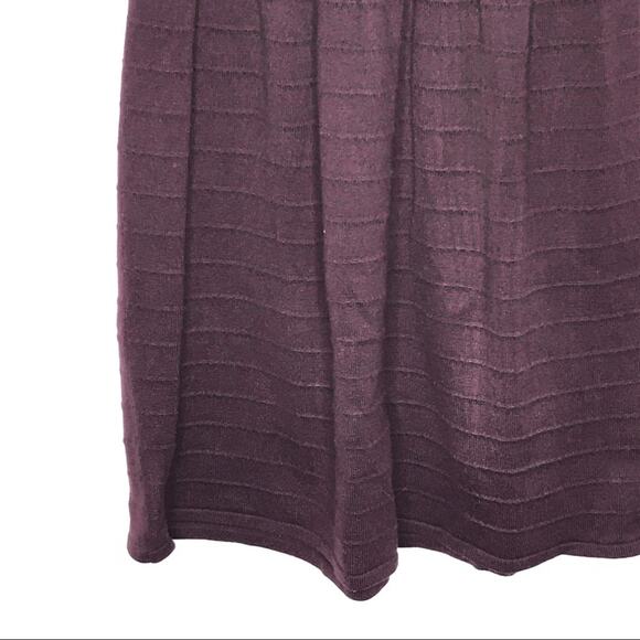 Vince Camuto Size Small Knit Maroon Stretchy Sweater Dress-Fit N Flare-Modest - Picture 6 of 13